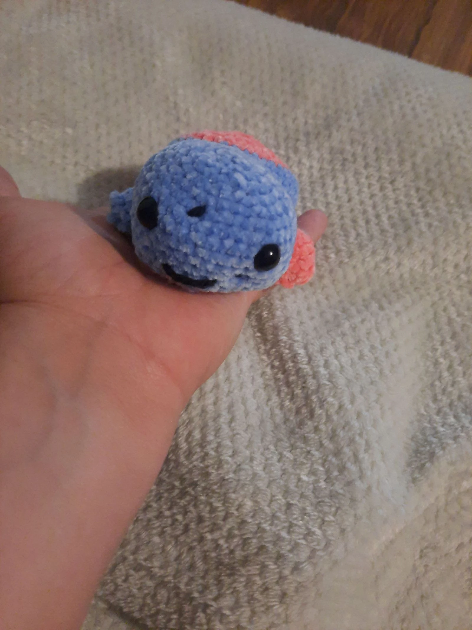 🐢 Tortue Savon – Amigurumi fait main au crochet 🩵🩷